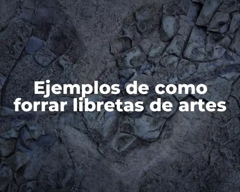 Ejemplos de como forrar libretas de artes