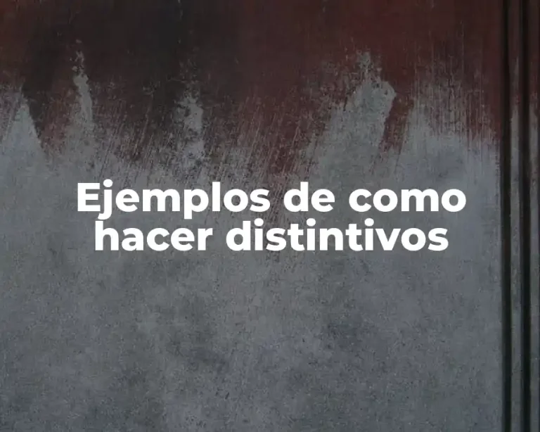 Ejemplos de como hacer distintivos
