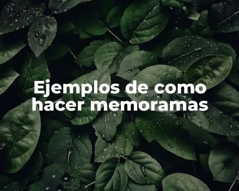 Ejemplos de como hacer memoramas