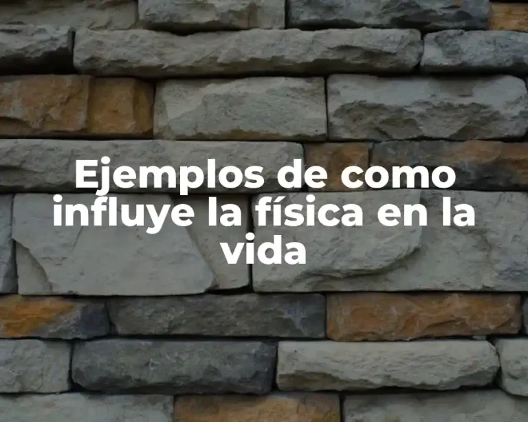 Ejemplos de como influye la física en la vida