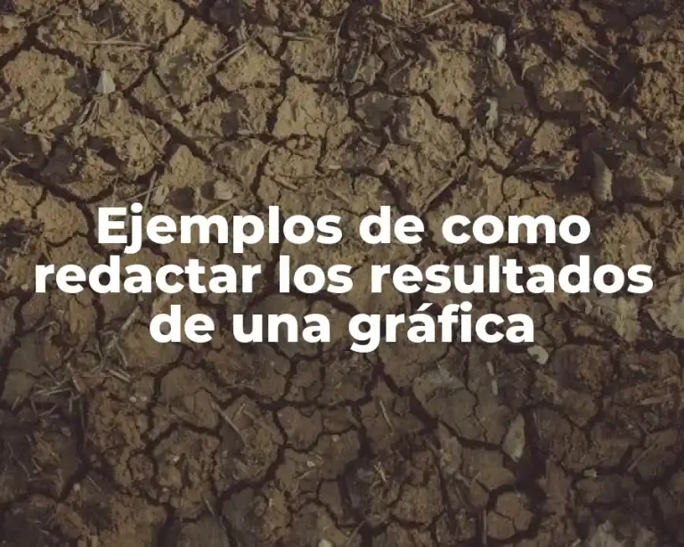 Ejemplos de como redactar los resultados de una gráfica