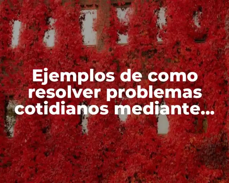 Ejemplos de como resolver problemas cotidianos mediante algoritmos y Significado