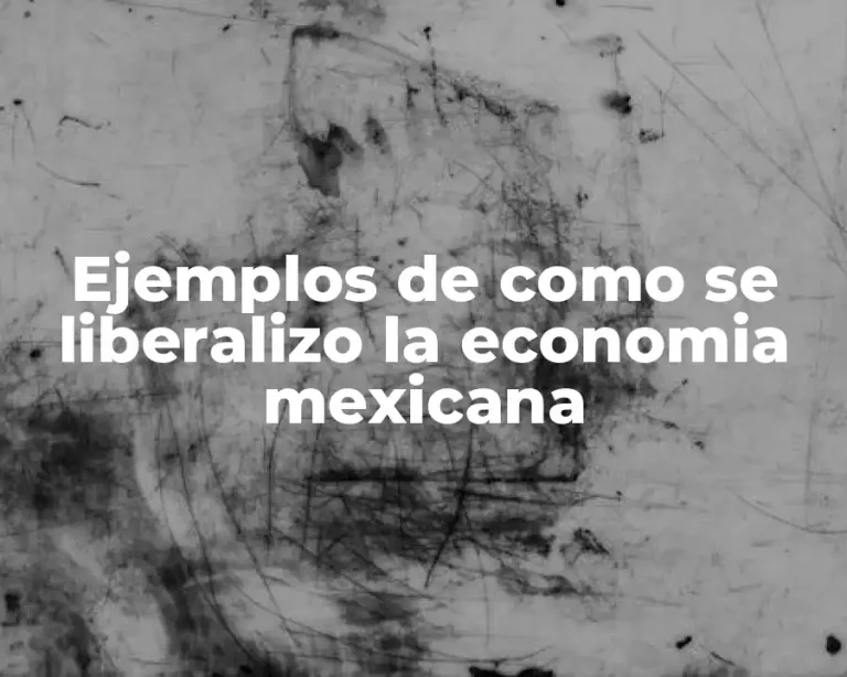 Ejemplos de como se liberalizo la economia mexicana