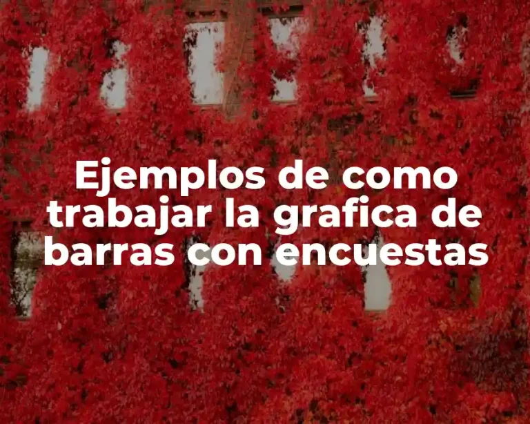 Ejemplos de como trabajar la grafica de barras con encuestas