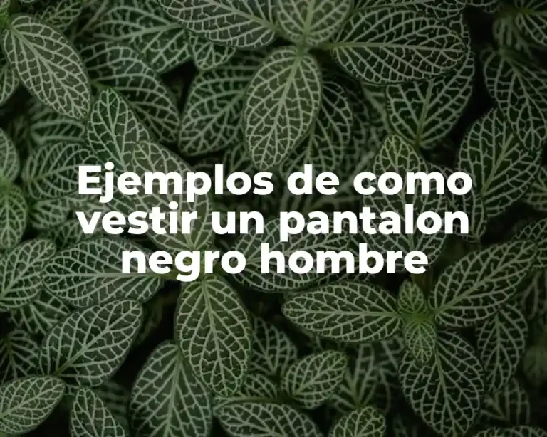 Ejemplos de como vestir un pantalon negro hombre