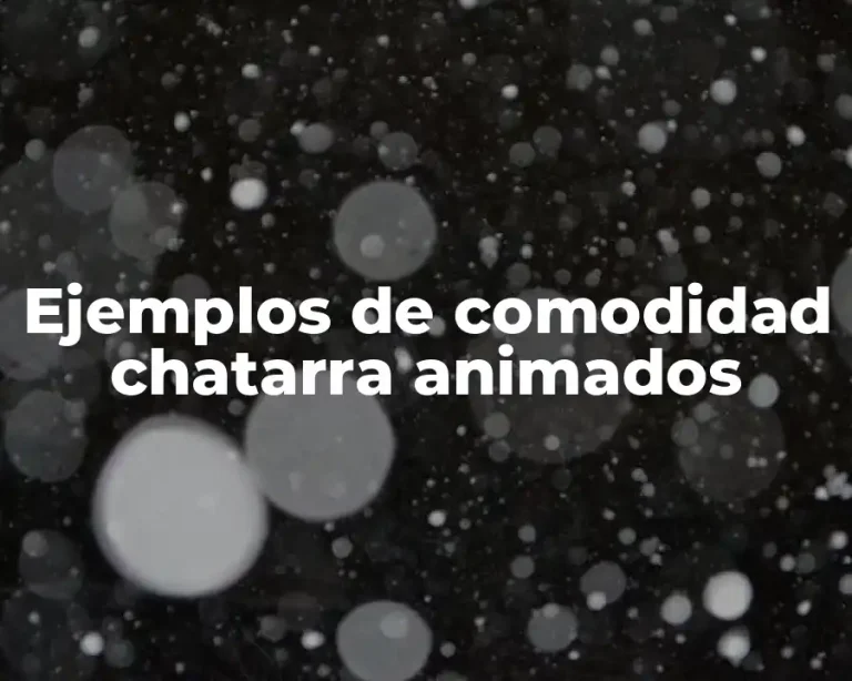 Ejemplos de comodidad chatarra animados