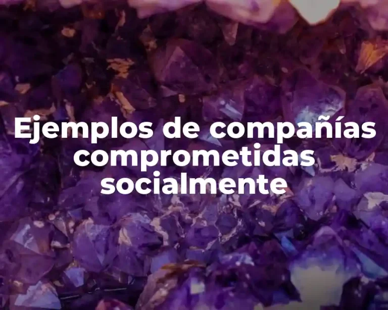 Ejemplos de compañías comprometidas socialmente