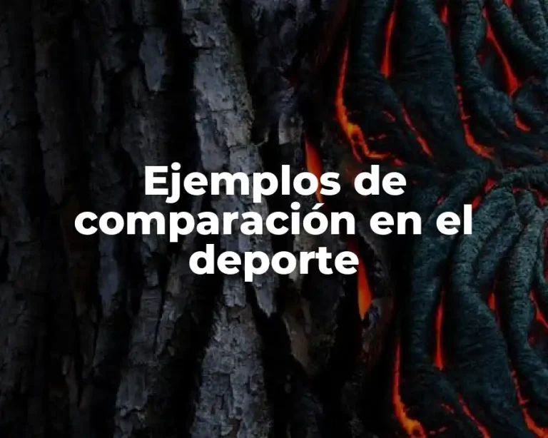 Ejemplos de comparación en el deporte