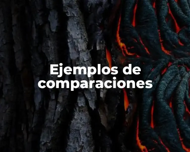 Ejemplos de comparaciones