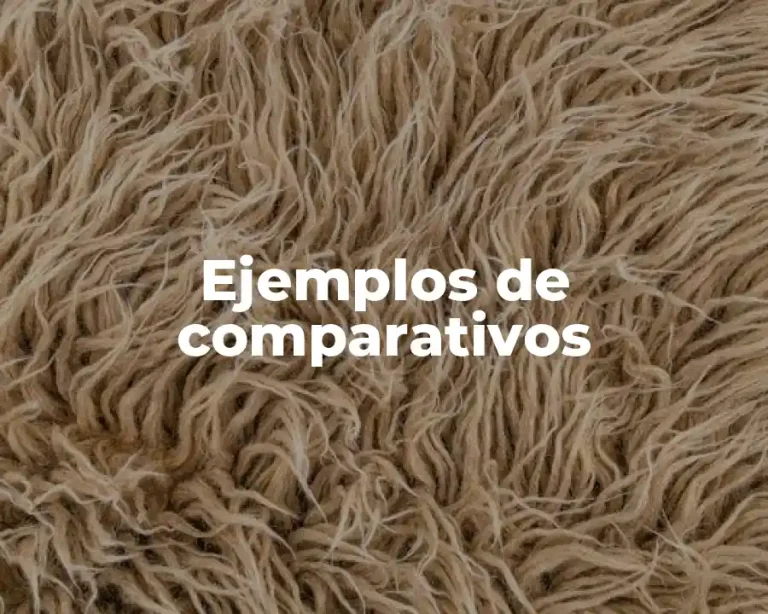 Ejemplos de comparativos