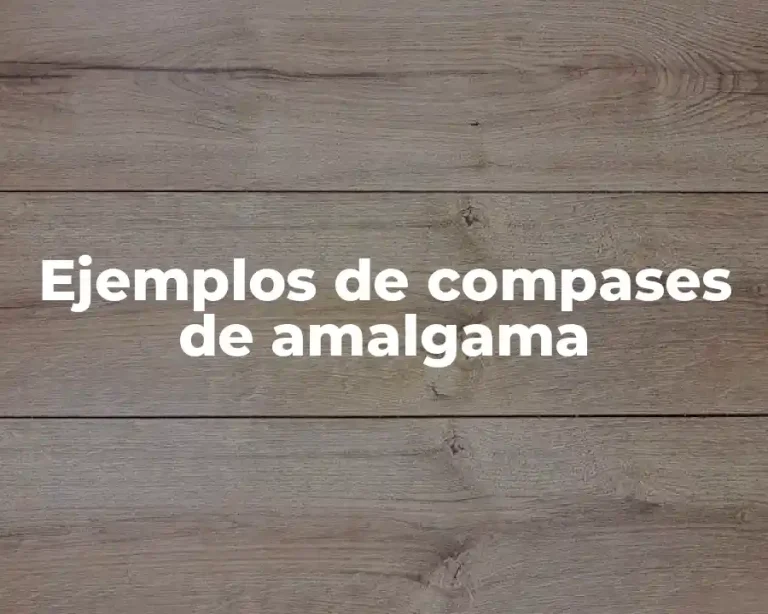 Ejemplos de compases de amalgama