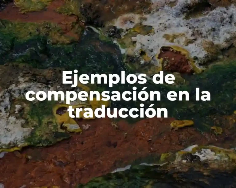 Ejemplos de compensación en la traducción