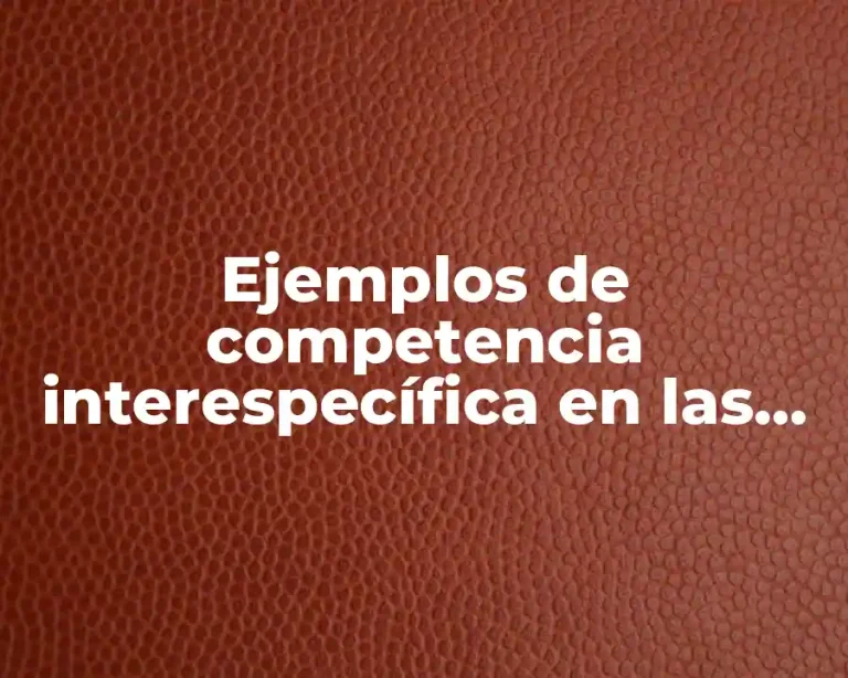 Ejemplos de competencia interespecífica en las comunidades