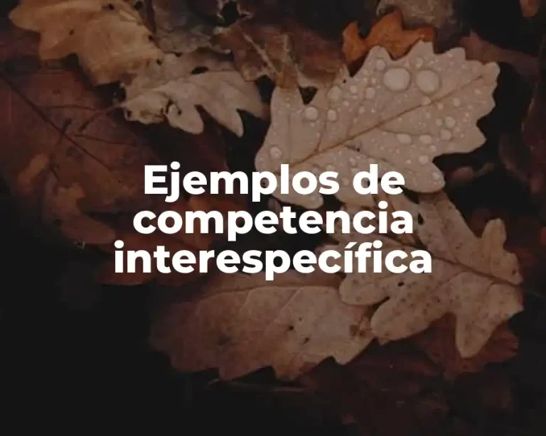 Ejemplos de competencia interespecífica