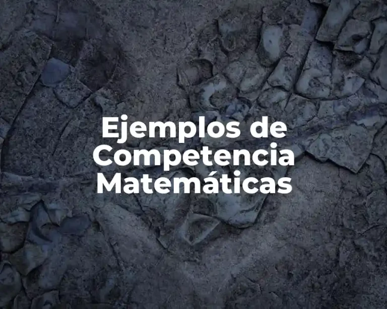 Ejemplos de Competencia Matemáticas