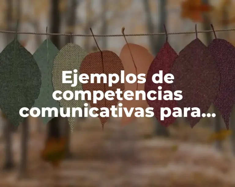 Ejemplos de competencias comunicativas para curriculum y Significado