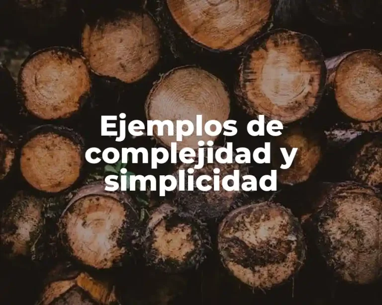 Ejemplos de complejidad y simplicidad