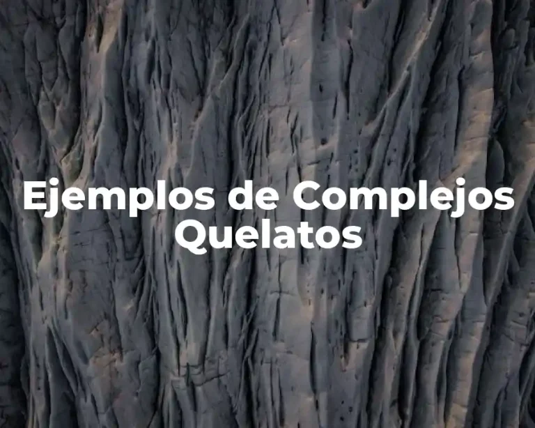 Ejemplos de Complejos Quelatos