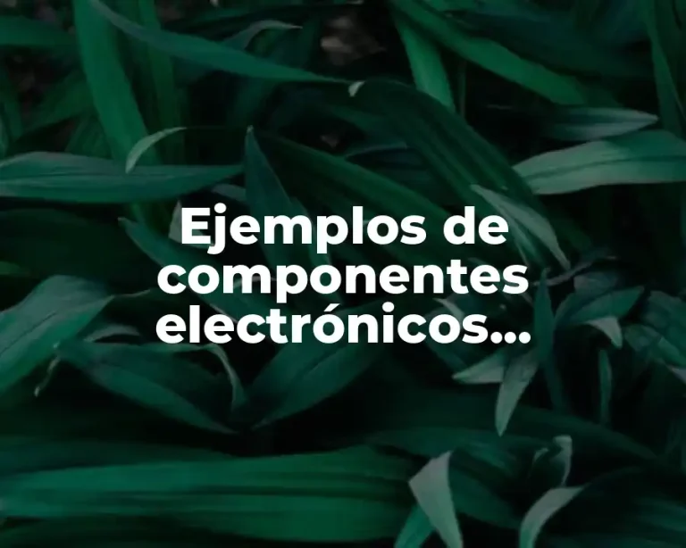Ejemplos de componentes electrónicos semiautónomos