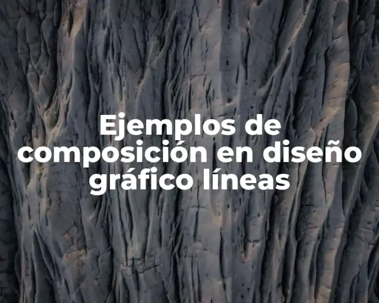 Ejemplos de composición en diseño gráfico líneas