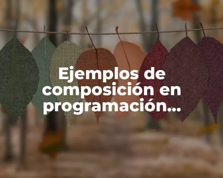 Ejemplos de composición en programación orientada a objetos