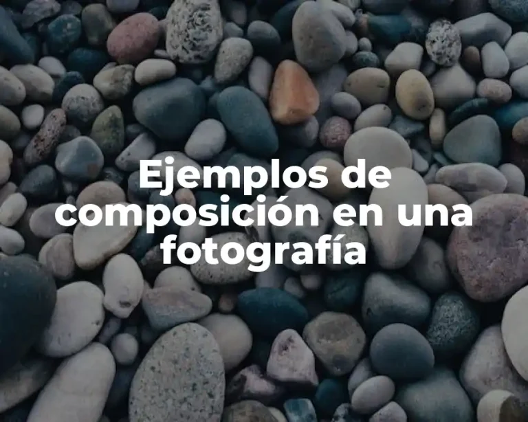 Ejemplos de composición en una fotografía