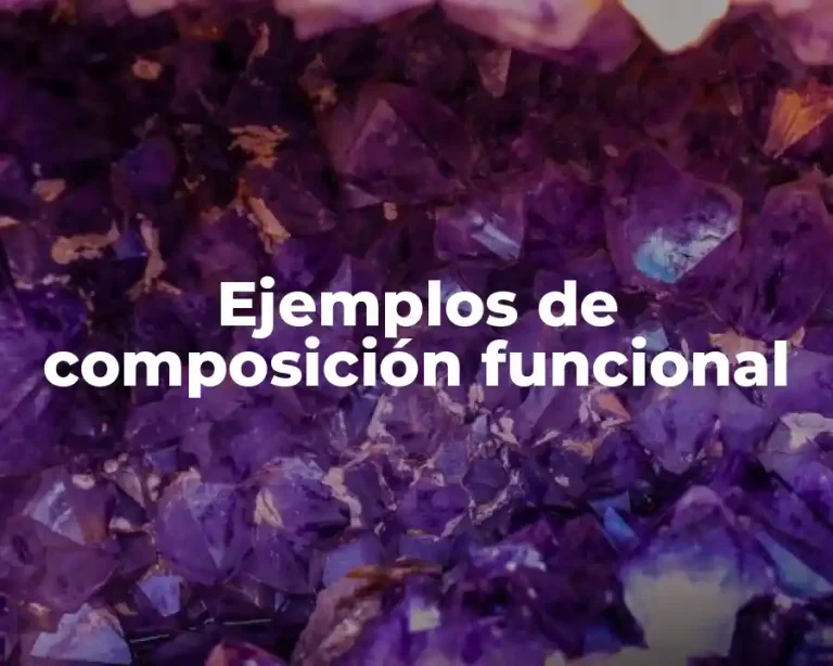 Ejemplos de composición funcional