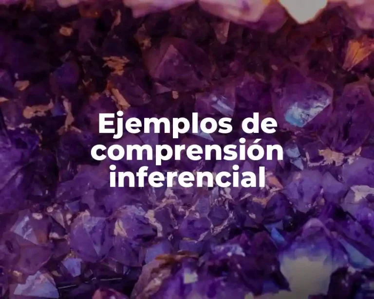 Ejemplos de comprensión inferencial