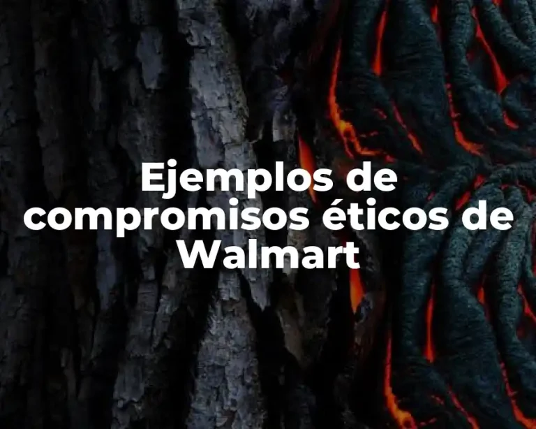 Ejemplos de compromisos éticos de Walmart