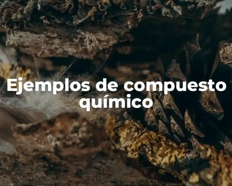 Ejemplos de compuesto químico