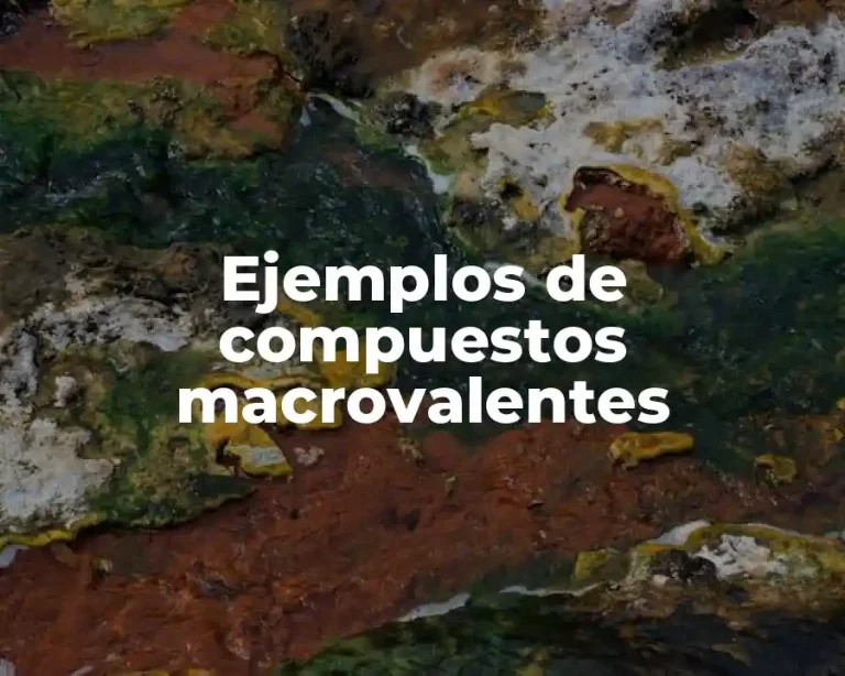 Ejemplos de compuestos macrovalentes