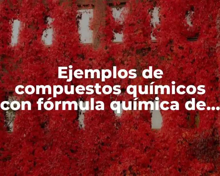 Ejemplos de compuestos químicos con fórmula química de titanio