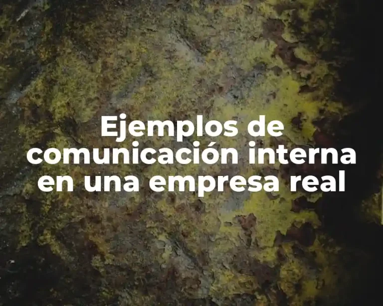 Ejemplos de comunicación interna en una empresa real