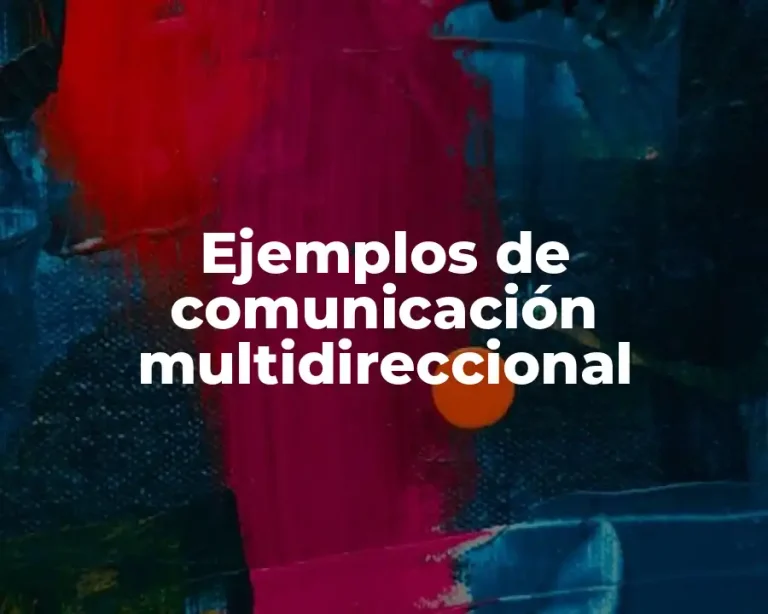 Ejemplos de comunicación multidireccional