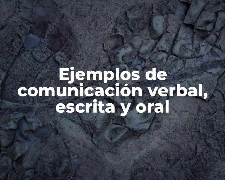 Ejemplos de comunicación verbal, escrita y oral