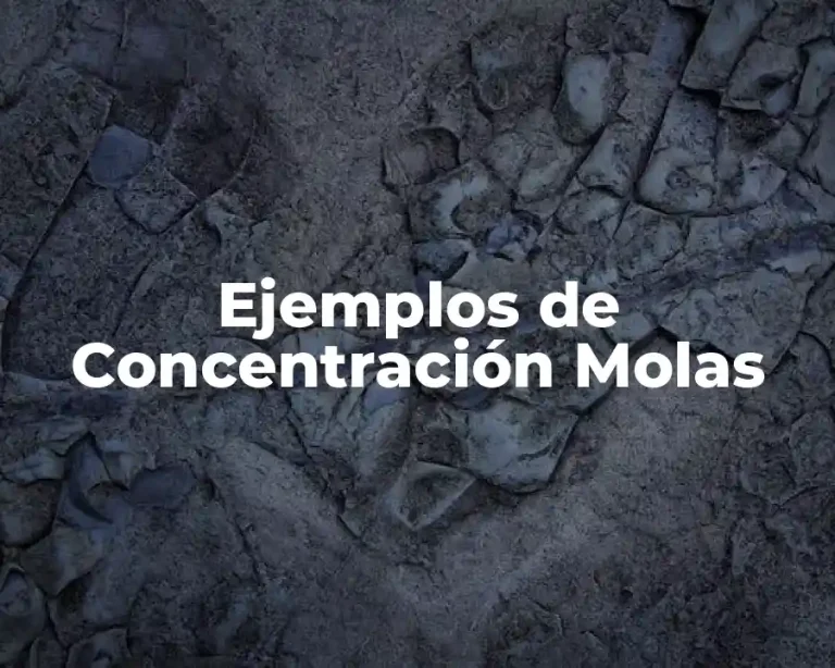 Ejemplos de Concentración Molas