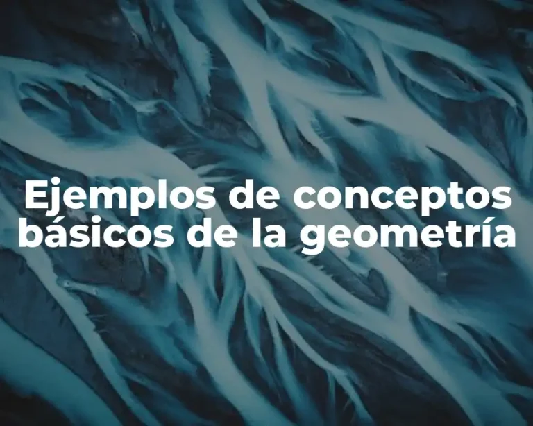Ejemplos de conceptos básicos de la geometría