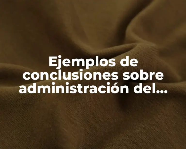Ejemplos de conclusiones sobre administración del riesgo y Significado