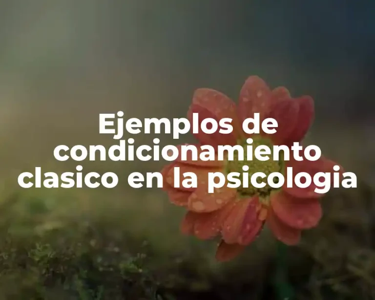 Ejemplos de condicionamiento clasico en la psicologia