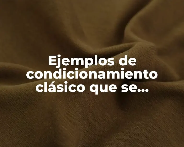 Ejemplos de condicionamiento clásico que se encuentran en la TV