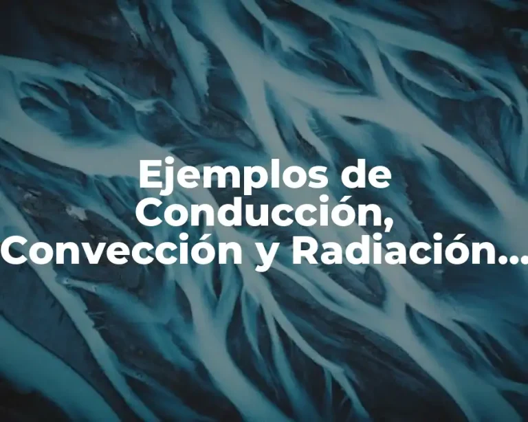 Ejemplos de Conducción, Convección y Radiación de Calor y Significado