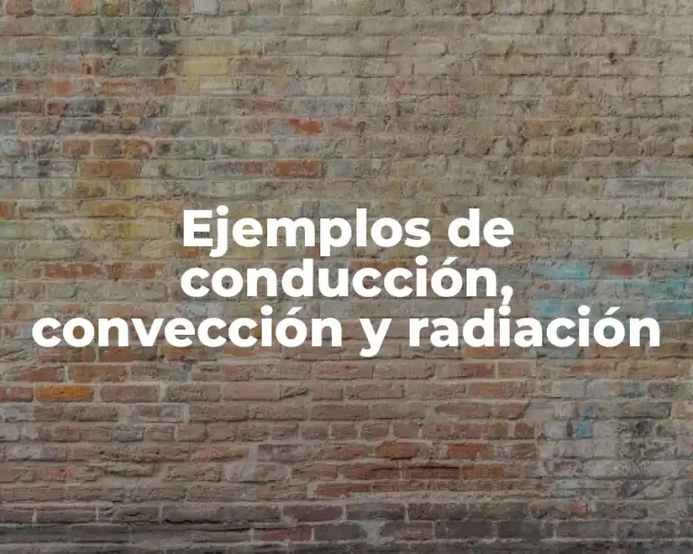 Ejemplos de conducción, convección y radiación