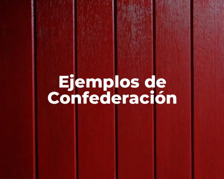 Ejemplos de Confederación