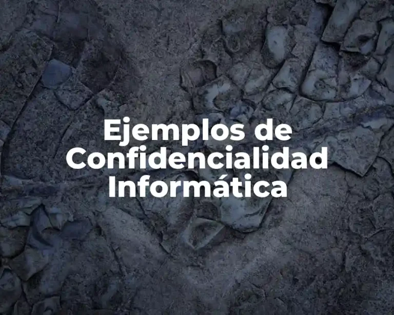 Ejemplos de Confidencialidad Informática