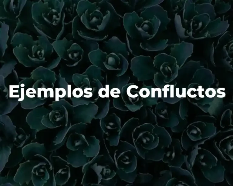 Ejemplos de Confluctos