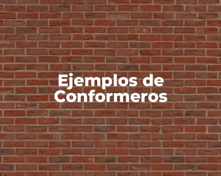 Ejemplos de Conformeros