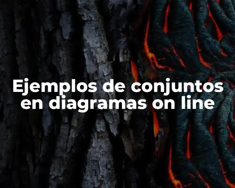 Ejemplos de conjuntos en diagramas on line