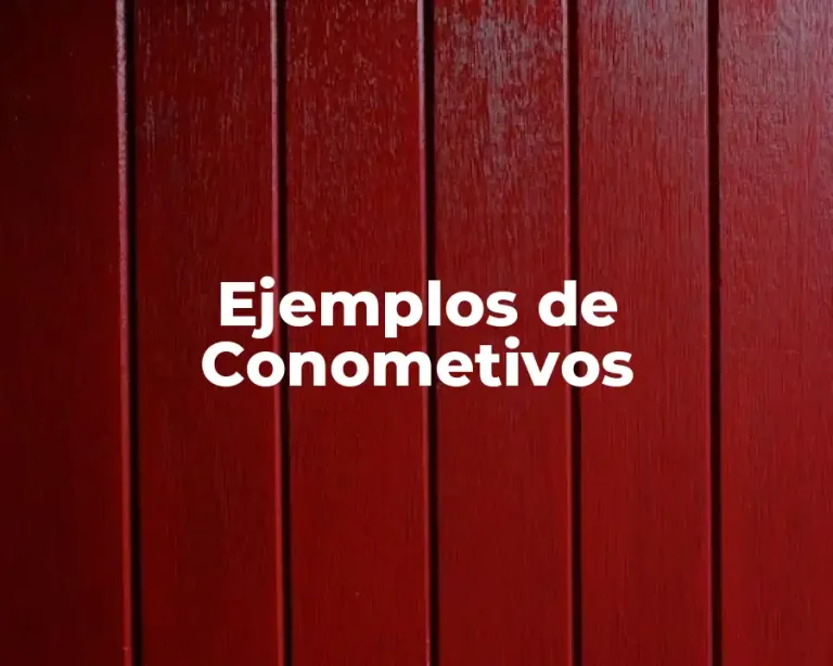Ejemplos de Conometivos