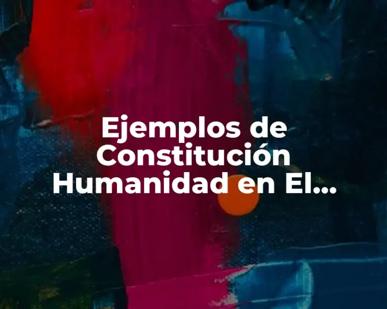 Ejemplos de Constitución Humanidad en El Salvador y Significado