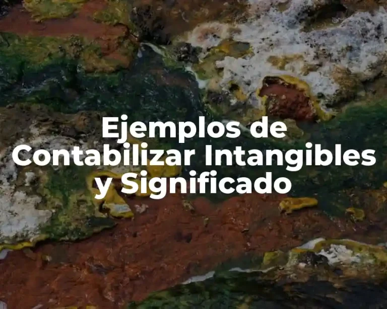 Ejemplos de Contabilizar Intangibles y Significado